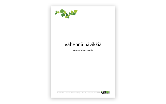 Vähennä hävikkiä -oppaan kansi.