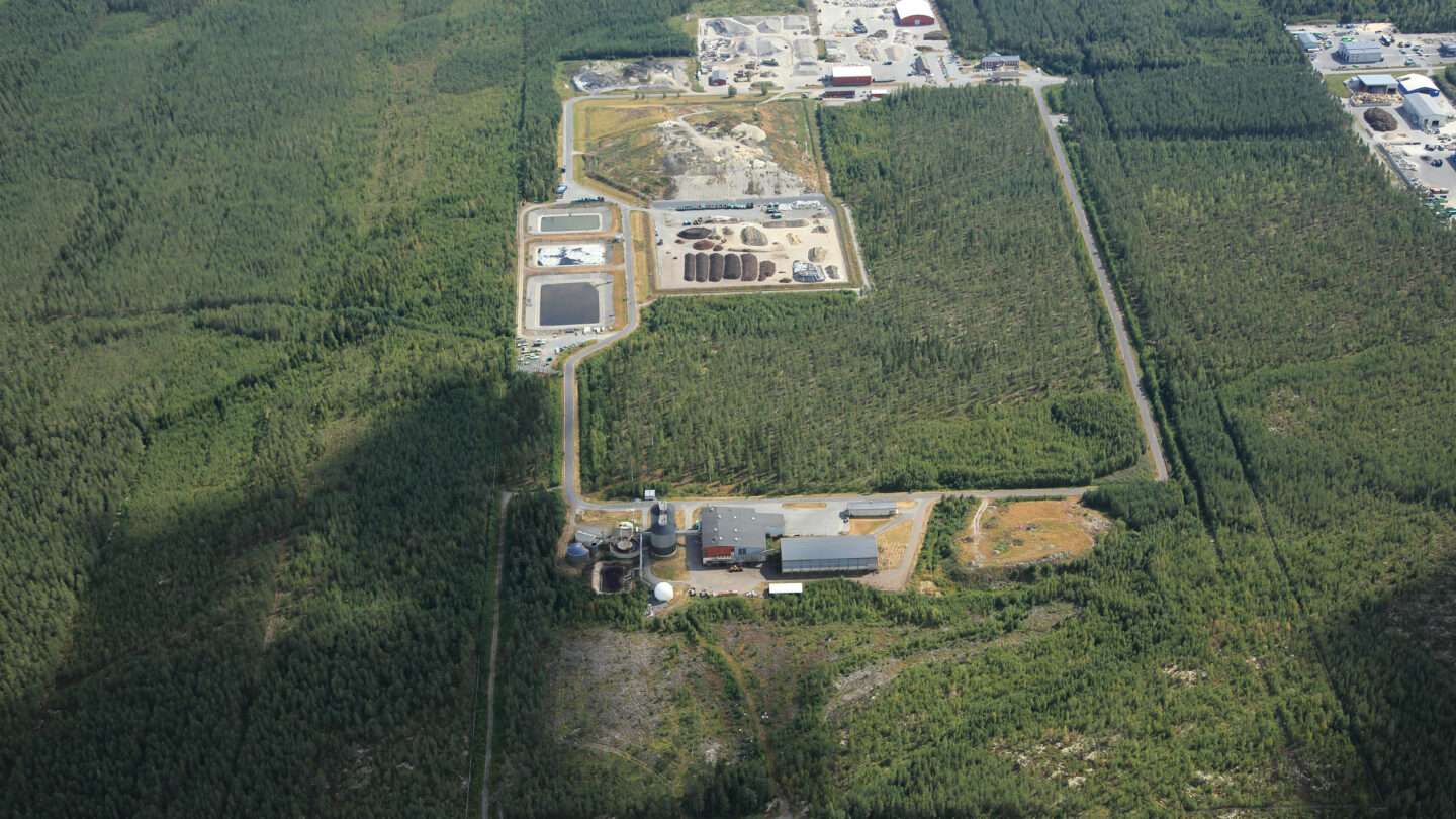 Etapin toimialue ilmasta kuvattuna.