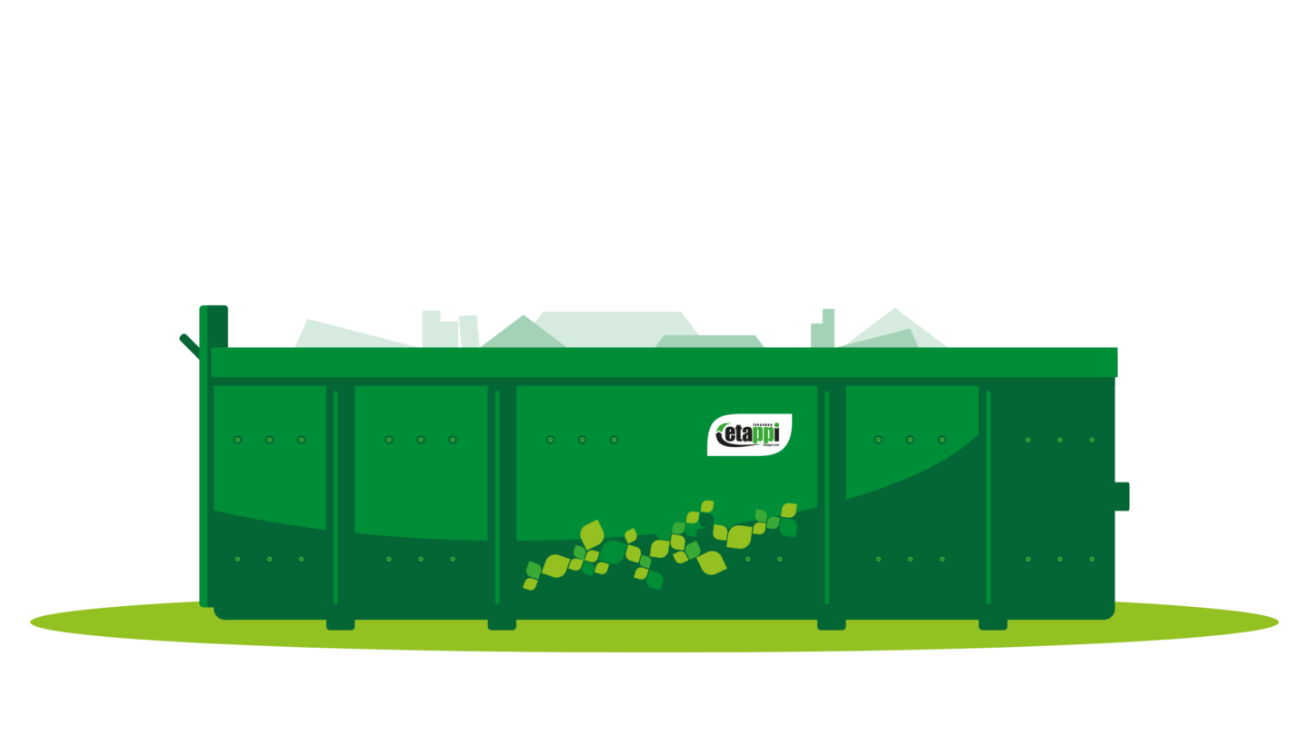 Piirretty kuva lavasta, jossa on jätettä.